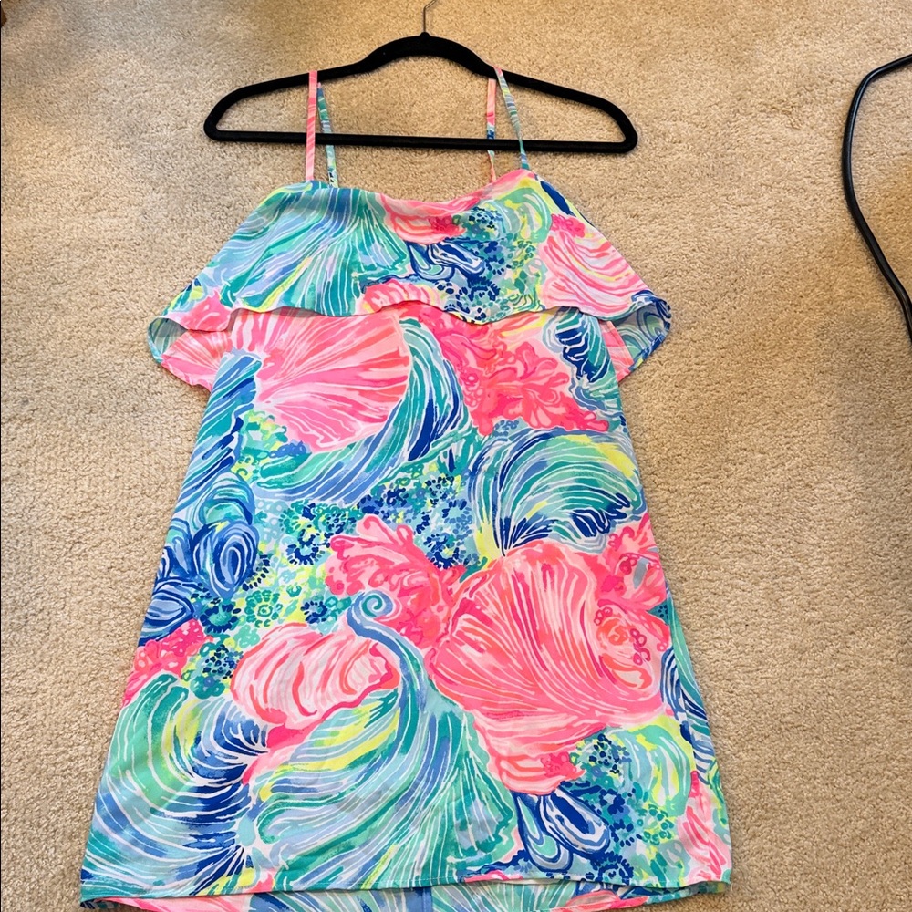Lilly Pulitzer Colorful Print Midi Dress